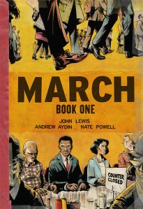 Cover of March Book One, the graphic memoir series about congressman and civil rights activist John Lewis